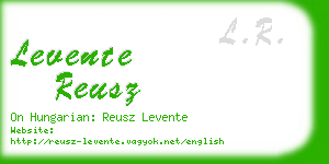 levente reusz business card